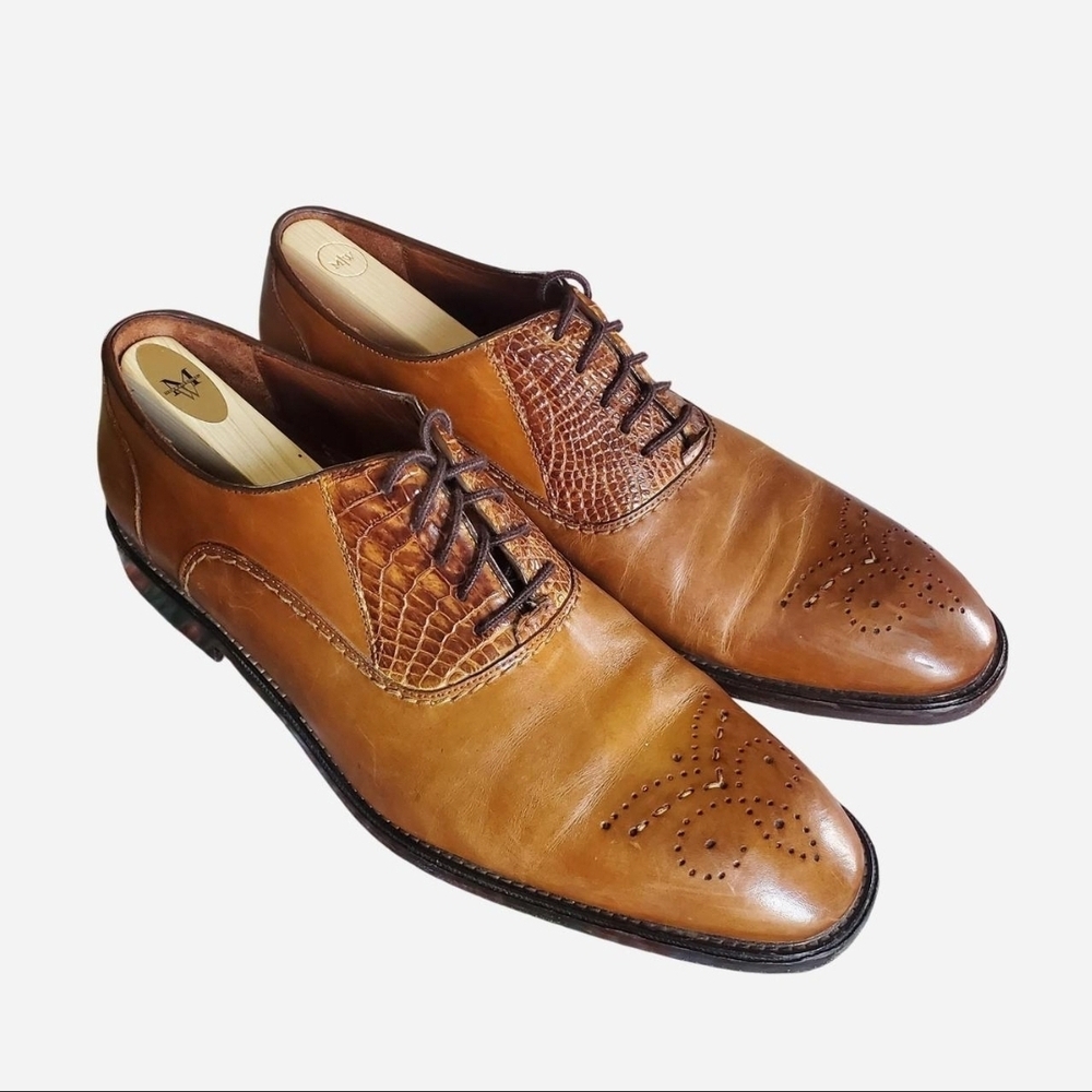 Classic Tan Leather Men's Oxfords